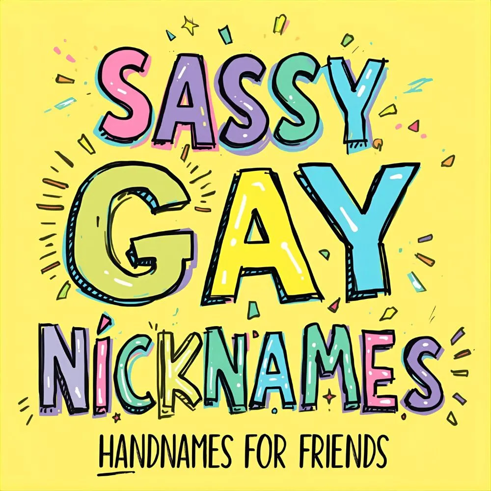Sassy Gay Nicknames for Friends