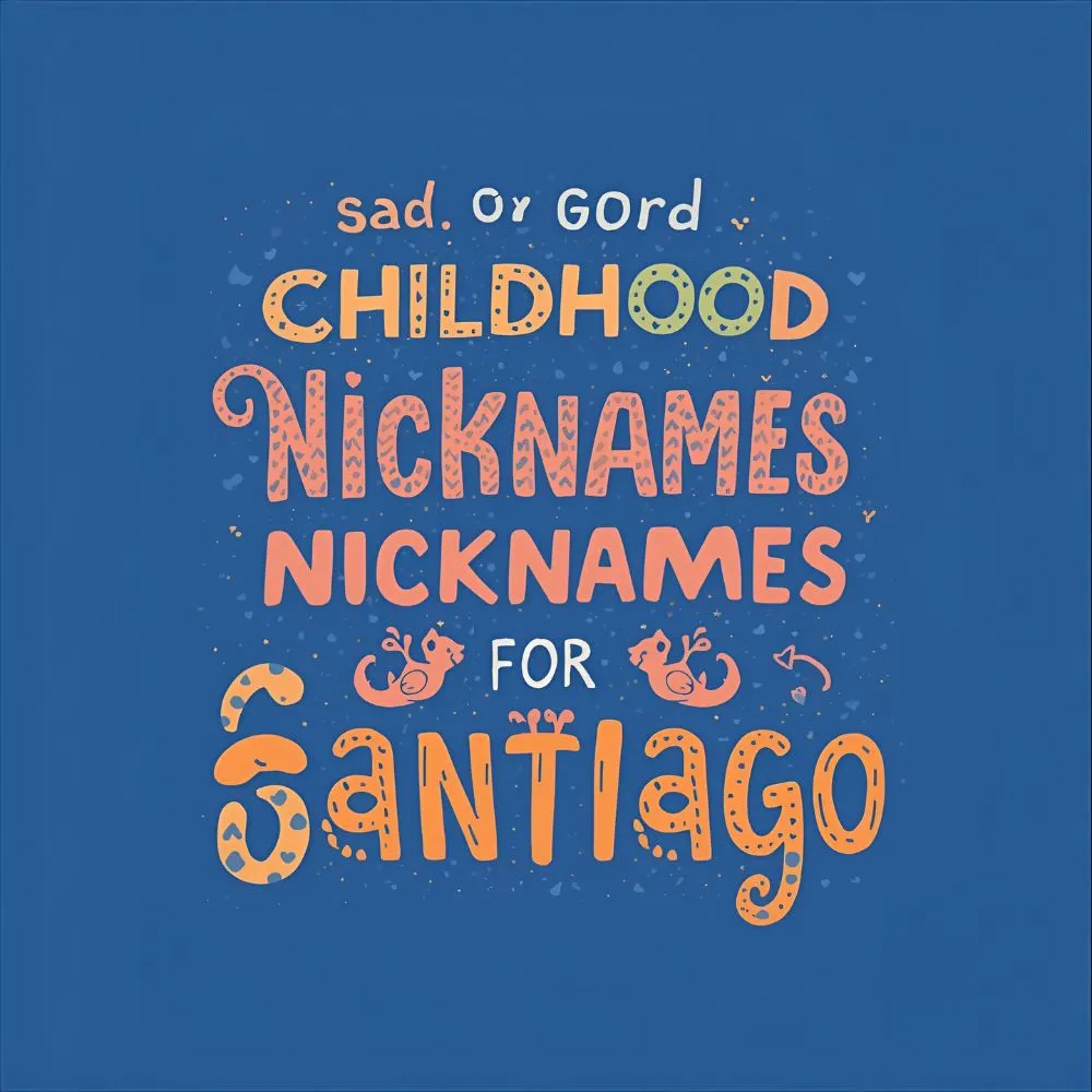 Childhood Nicknames for Santiago