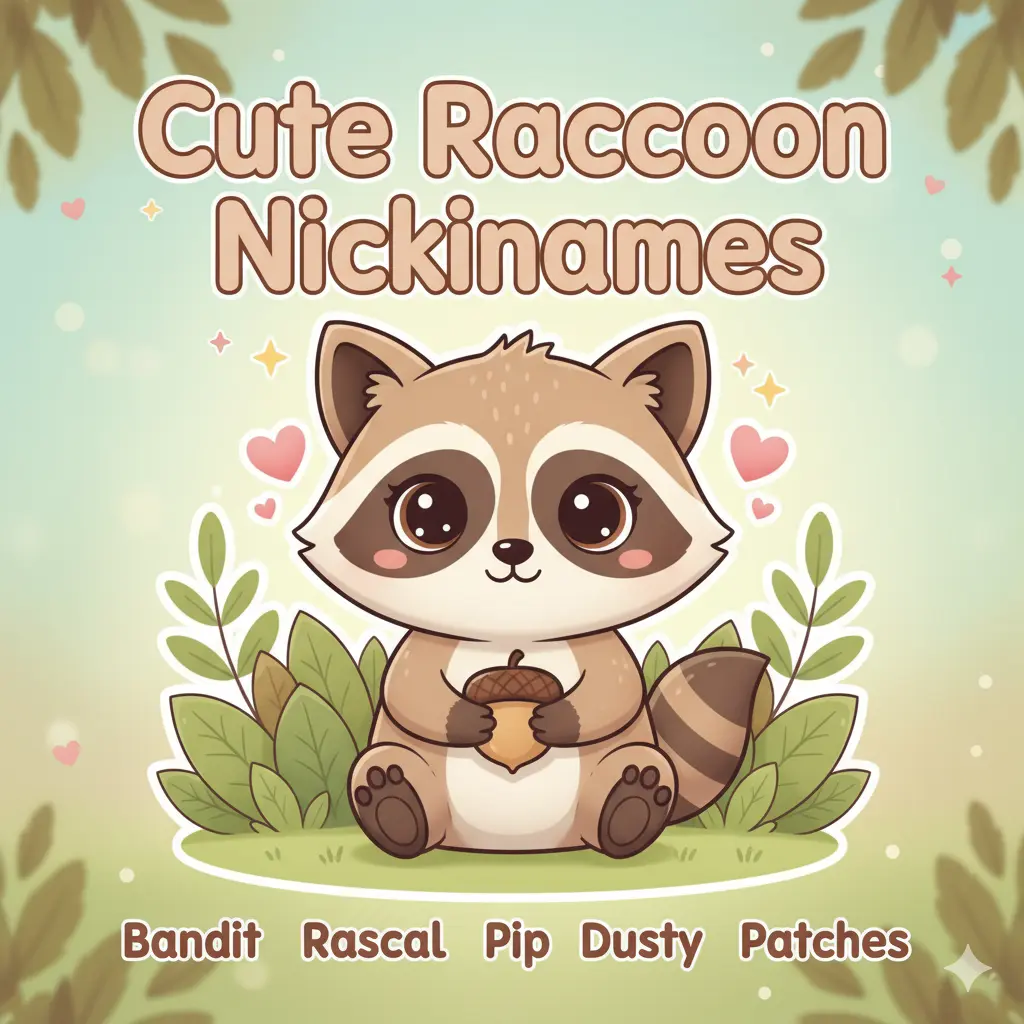 Cute Raccoon Nicknames