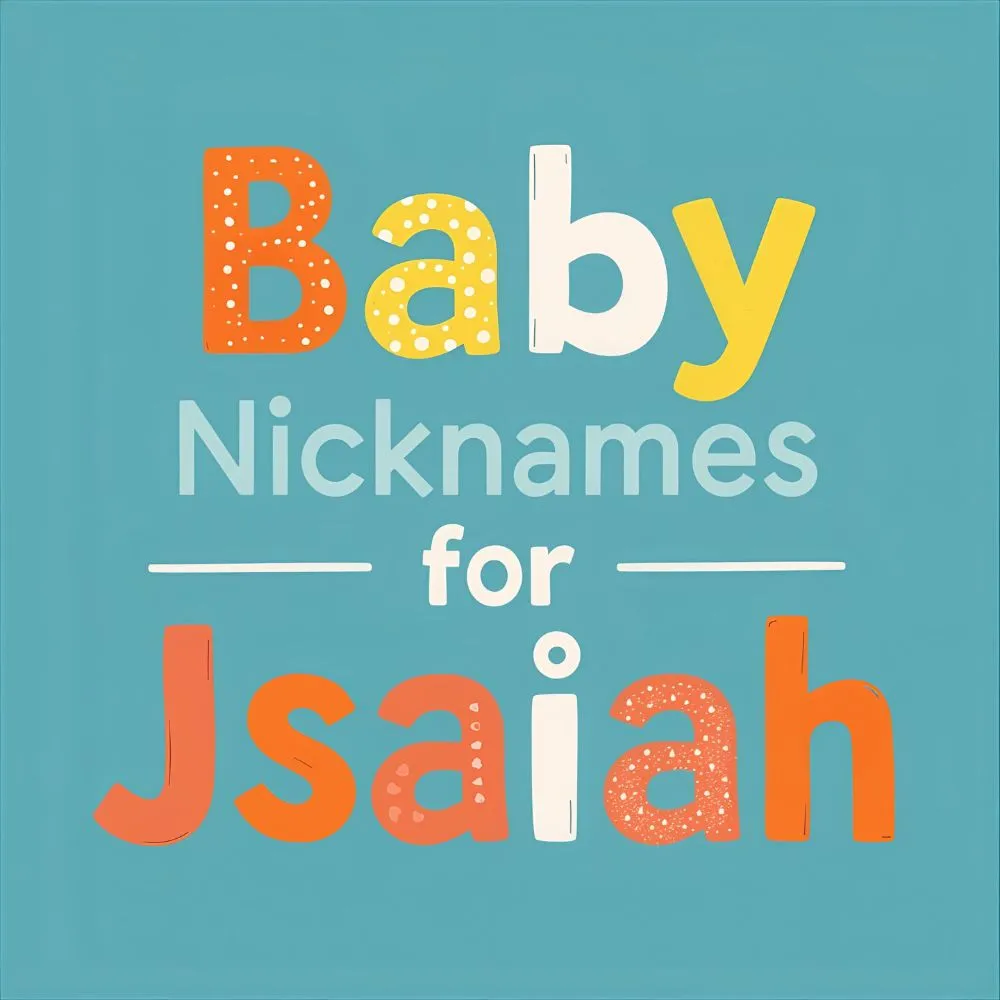 Baby Nicknames for Isaiah