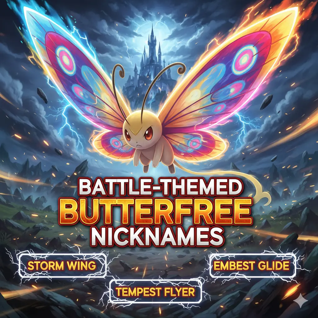 Battle-Themed Butterfree Nicknames