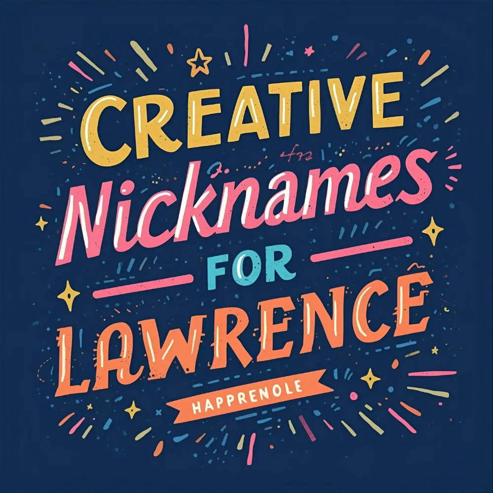  Creative Nicknames for Lawrence