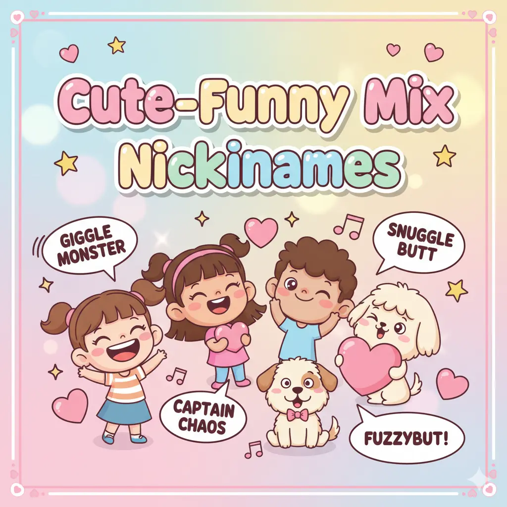  Cute-Funny Mix Nicknames