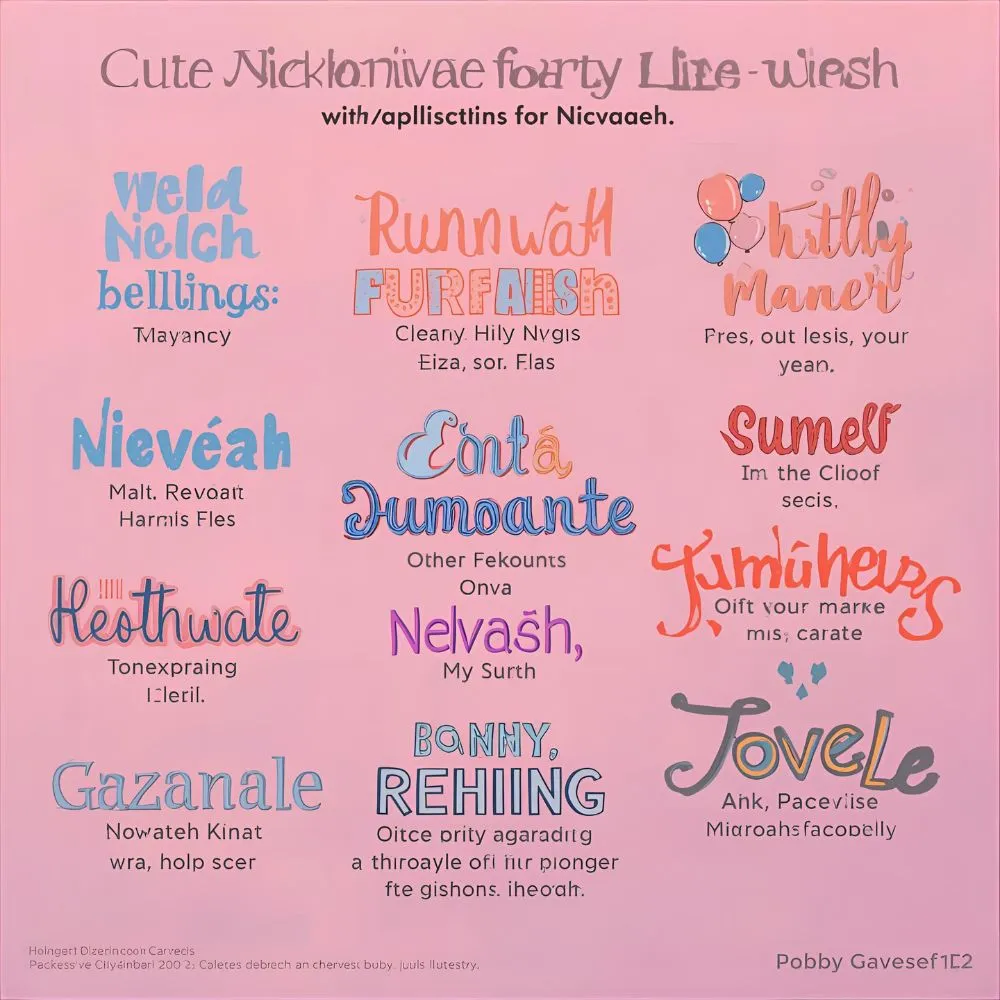Cute Nicknames for Nevaeh