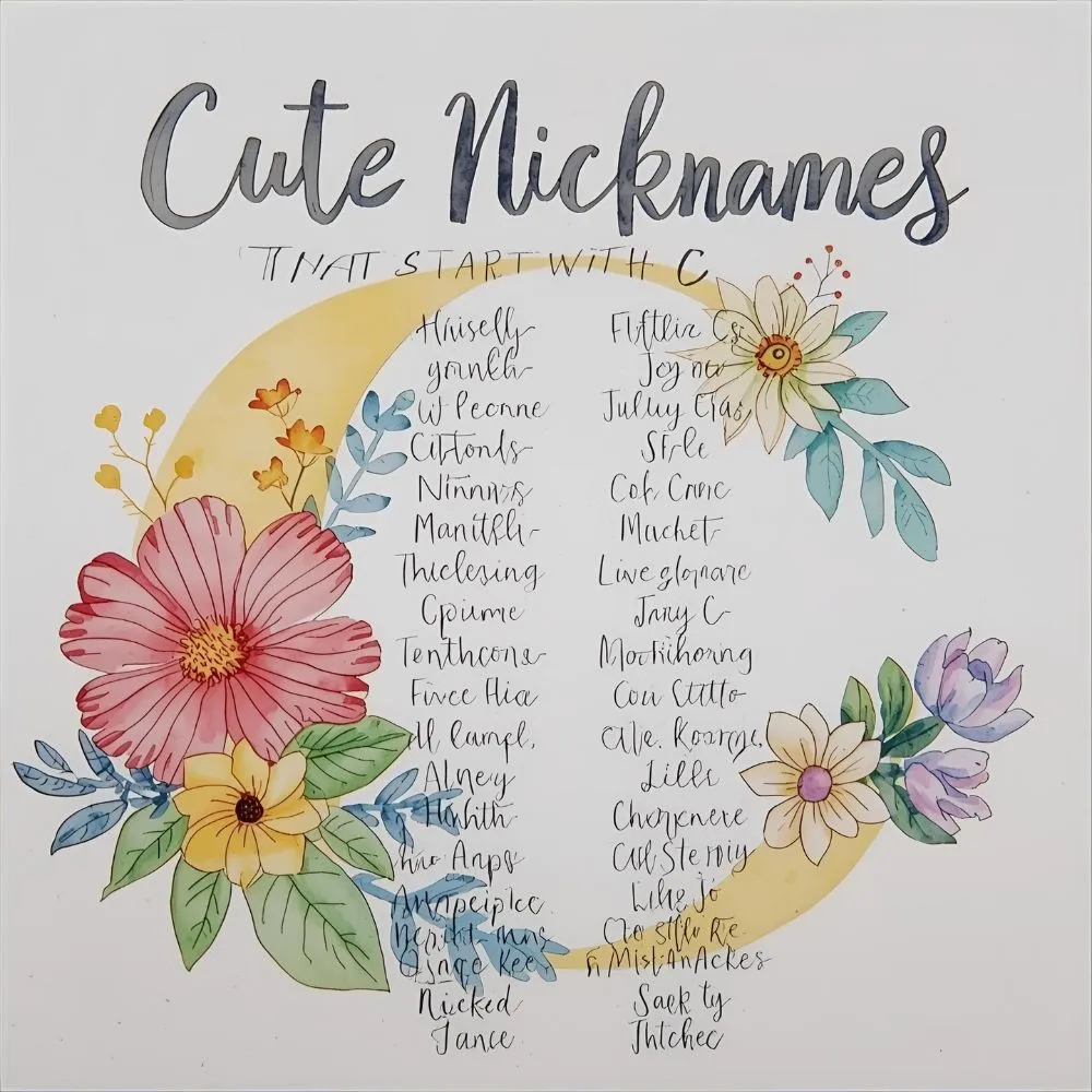 Cute Nicknames That Start with C
