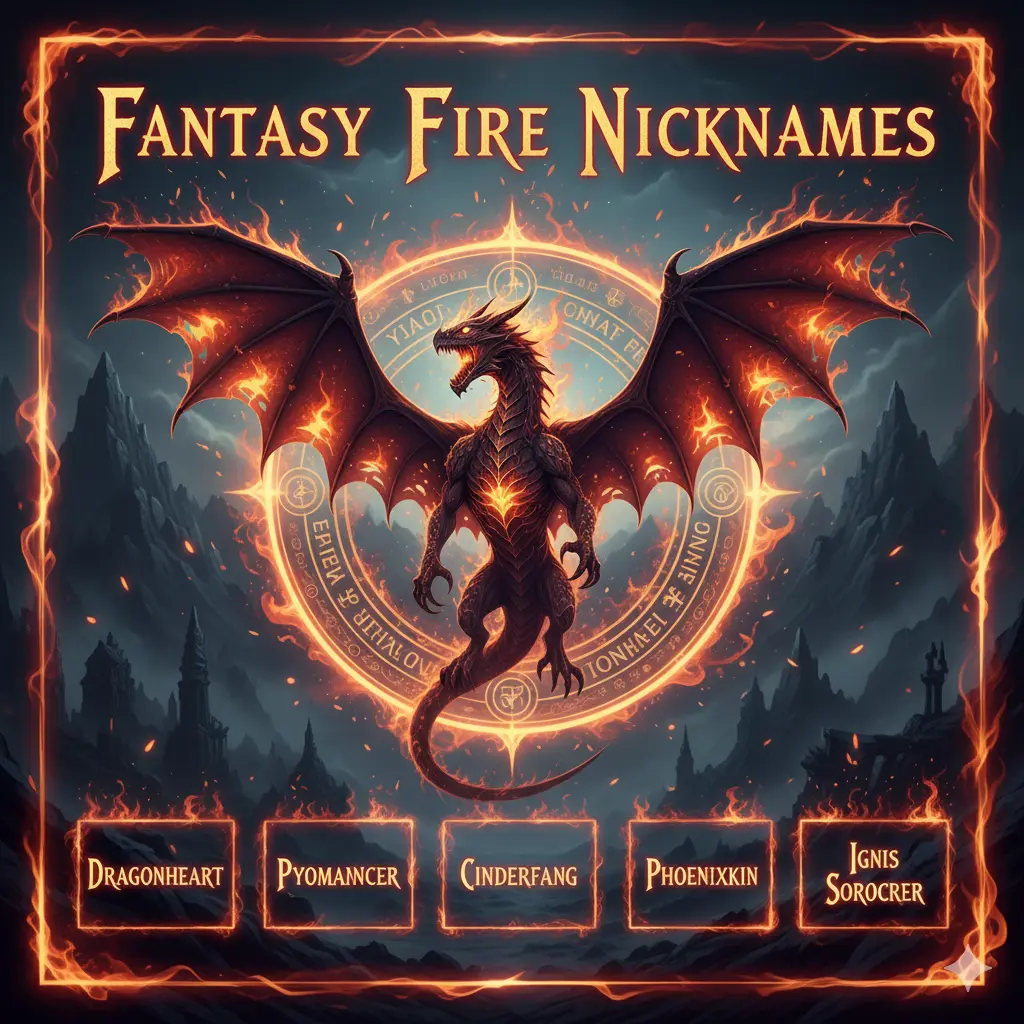  Fantasy Fire Nicknames