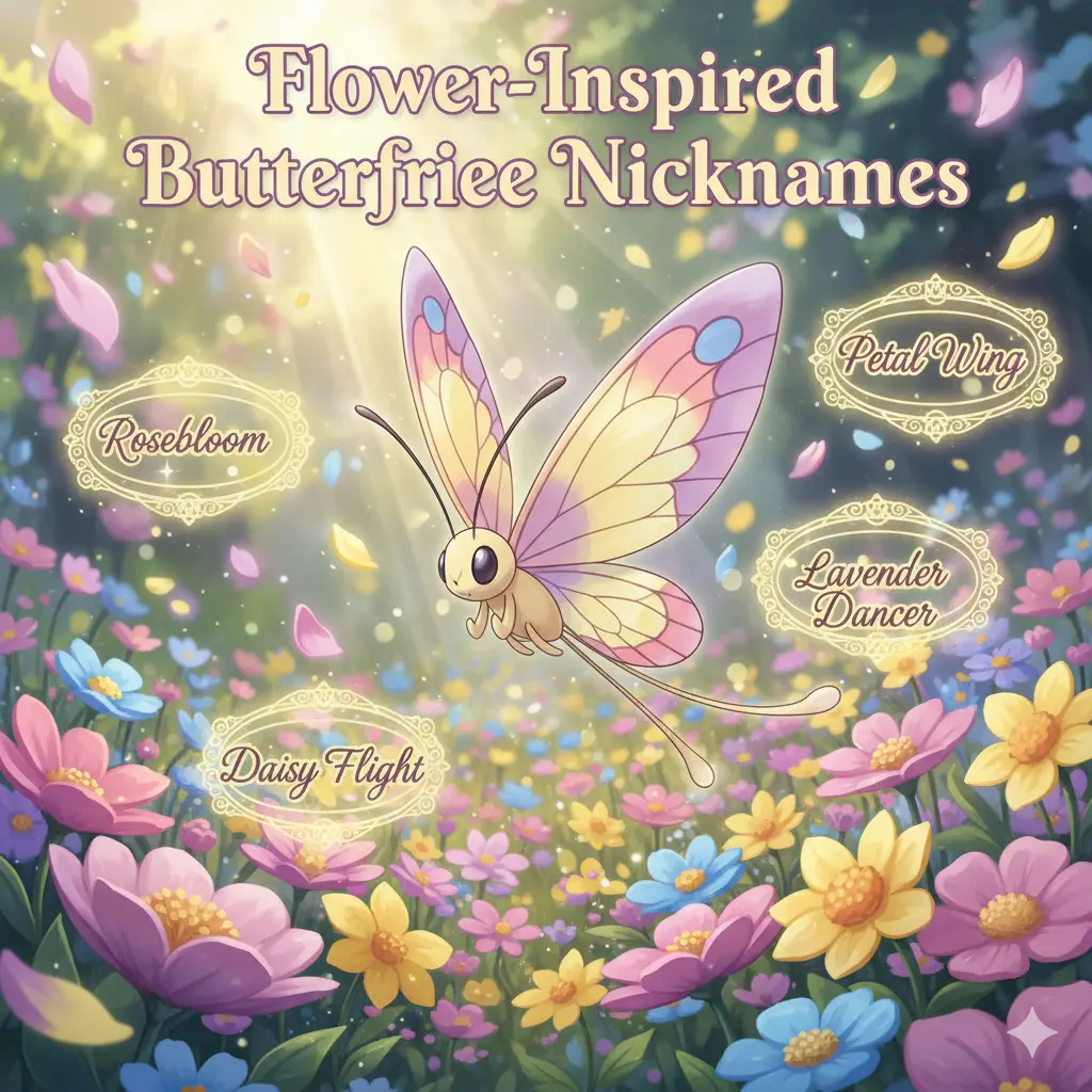 Flower-Inspired Butterfree Nicknames