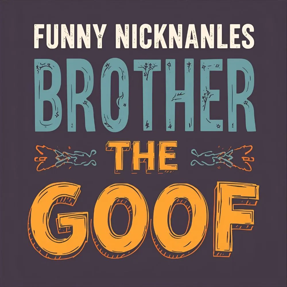 Funny Nicknames for Brother