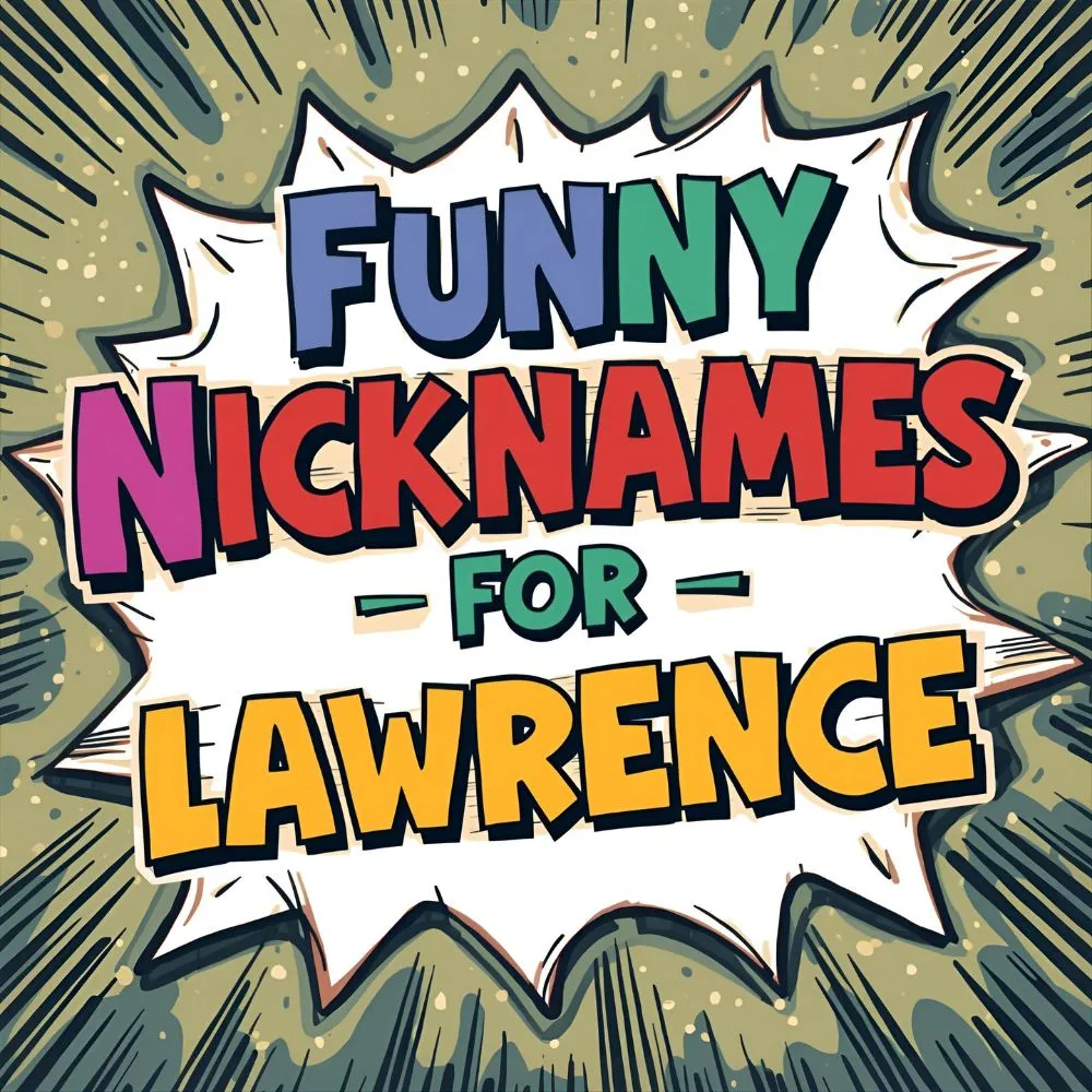  Funny Nicknames for Lawrence 
