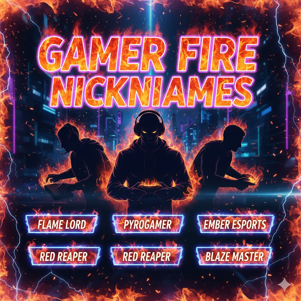 Gamer Fire Nicknames