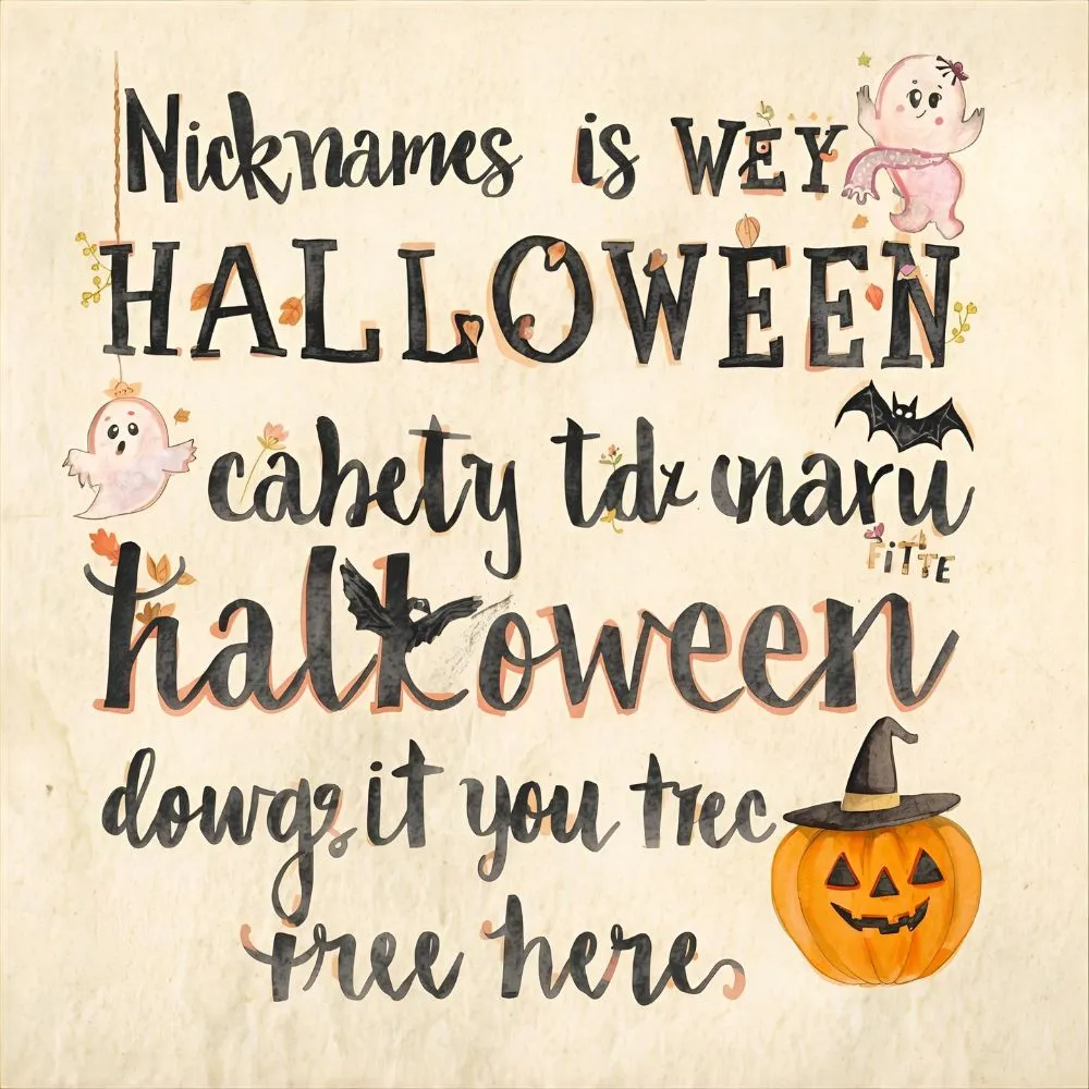 Halloween-Themed Nicknames