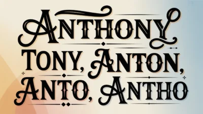 Nicknames for Anthony