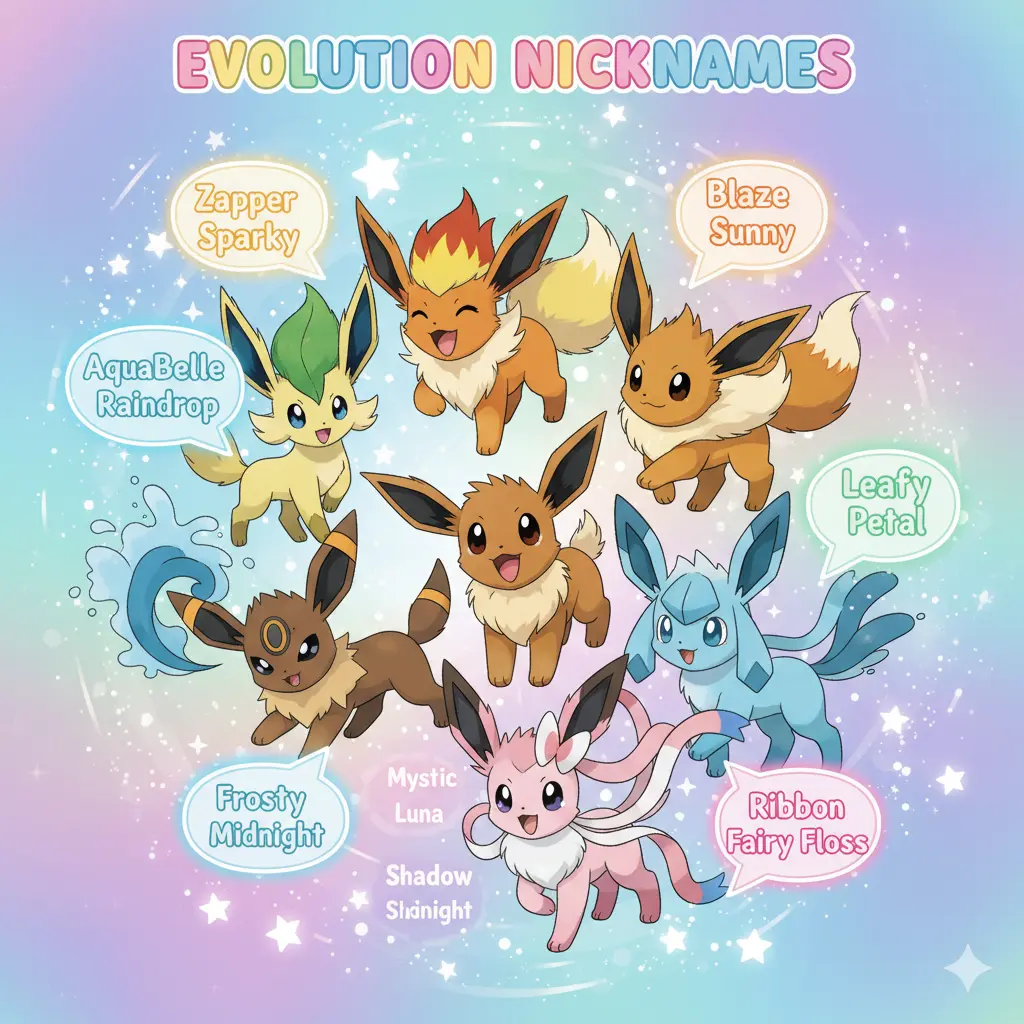 Nicknames Inspired by Eevee Evolutions