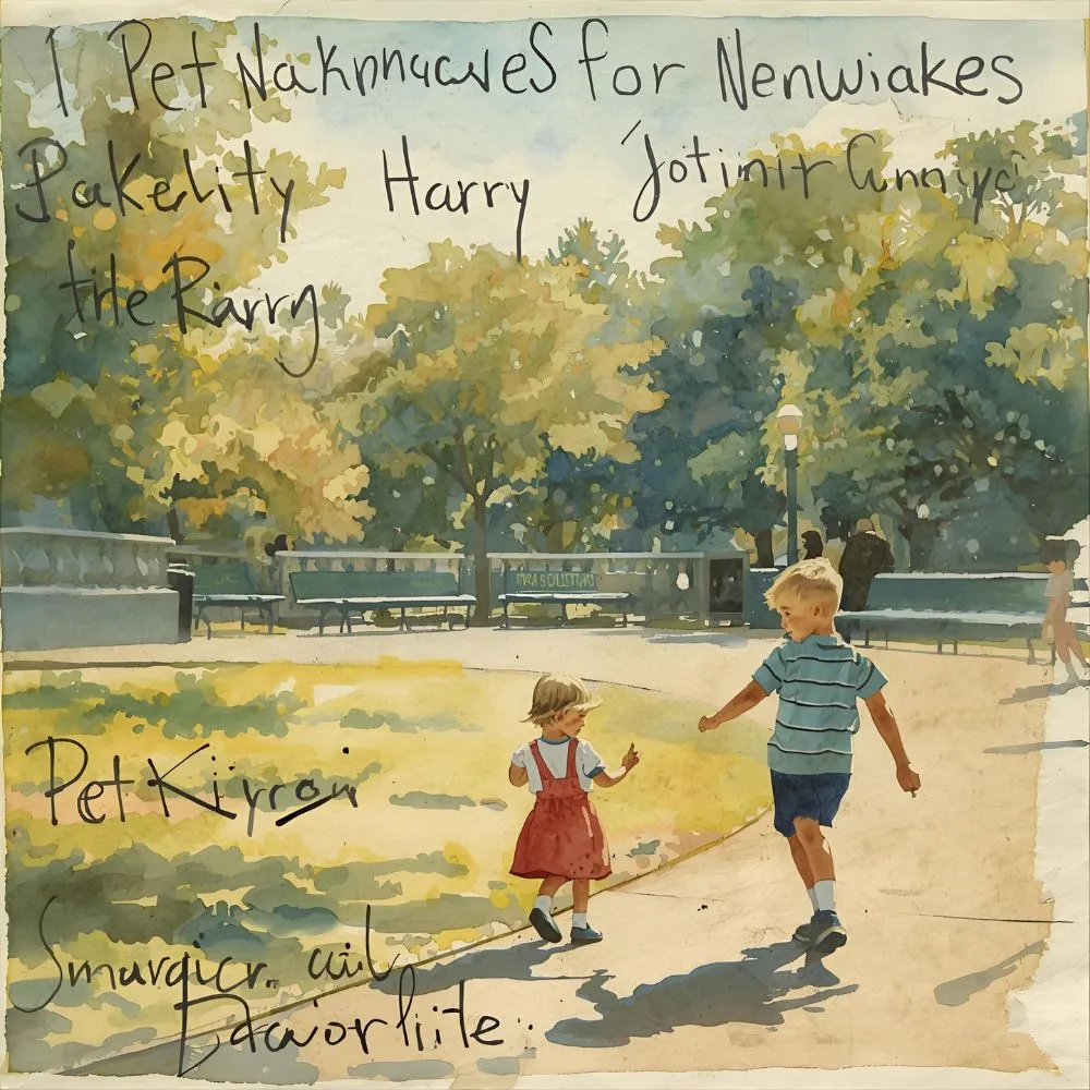 Pet Nicknames for Harry