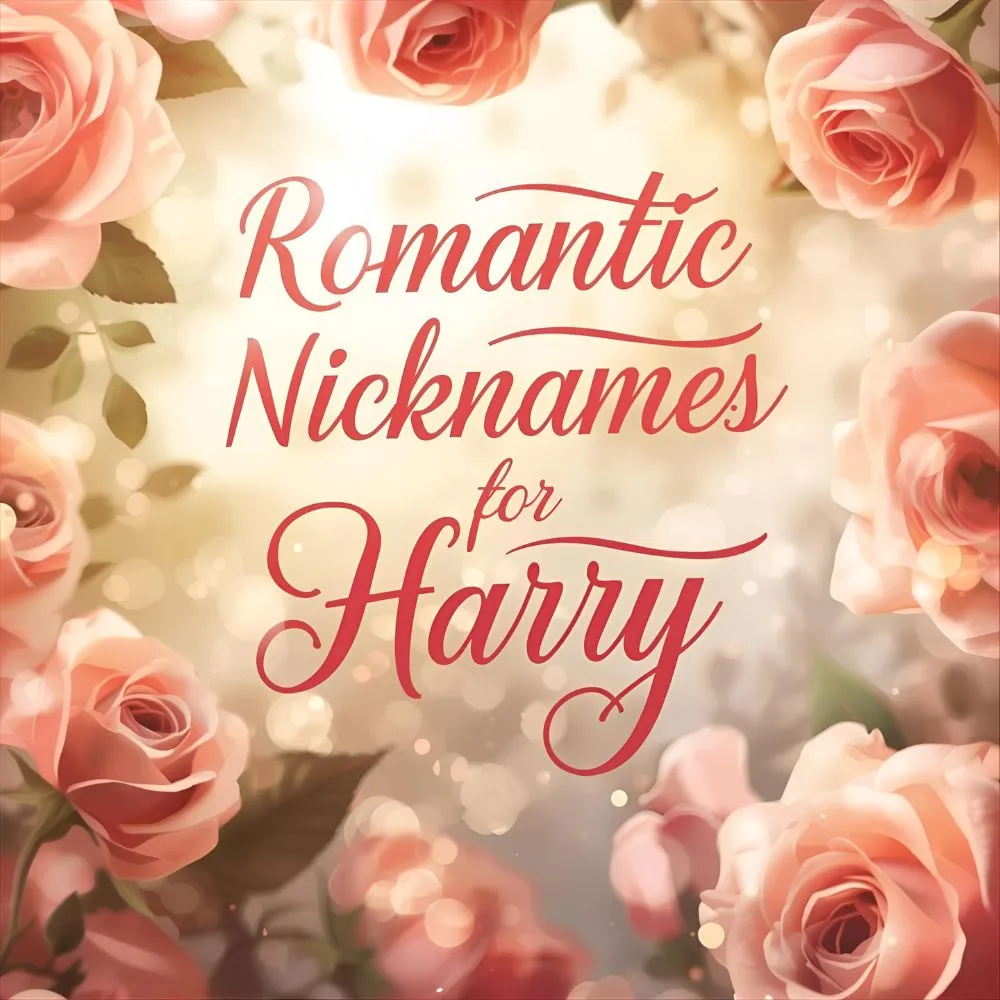 Romantic Nicknames for Harry