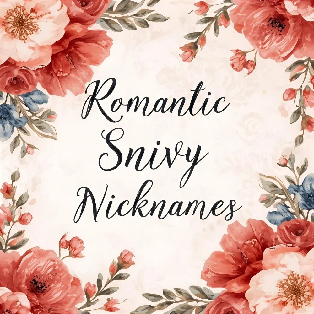 Romantic Snivy Nicknames
