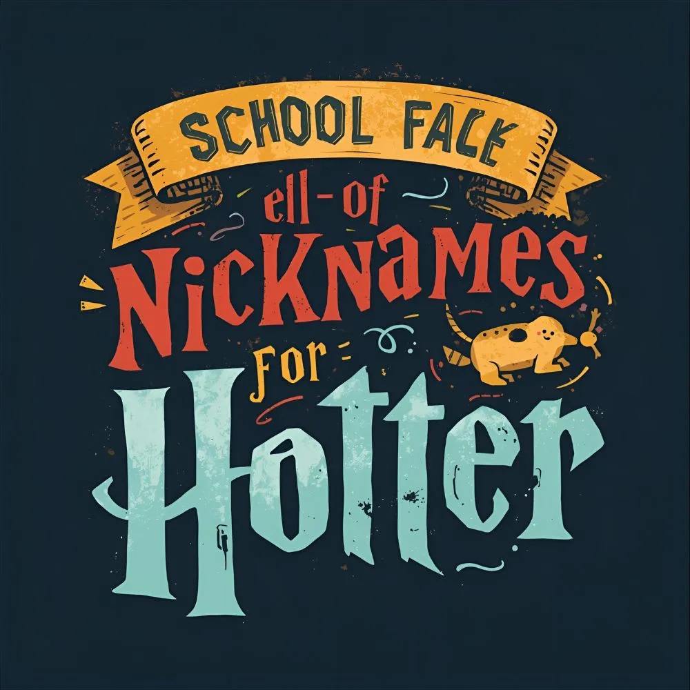School Nicknames for Harry