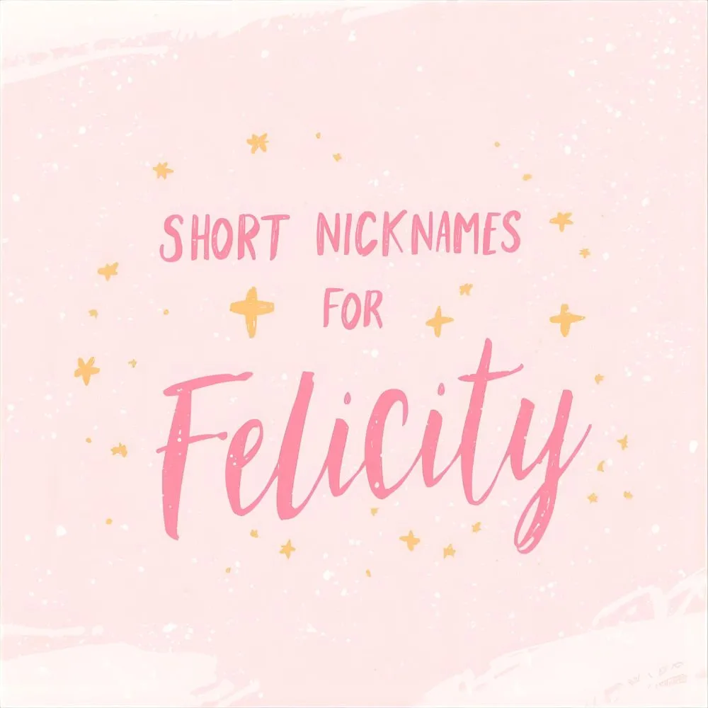 Short Nicknames for Felicity