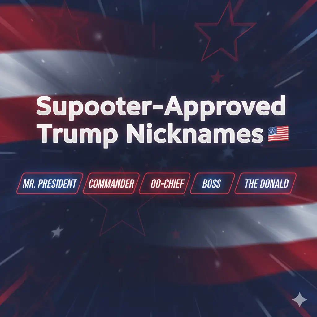 Supporter-Approved Trump Nicknames 🇺🇸