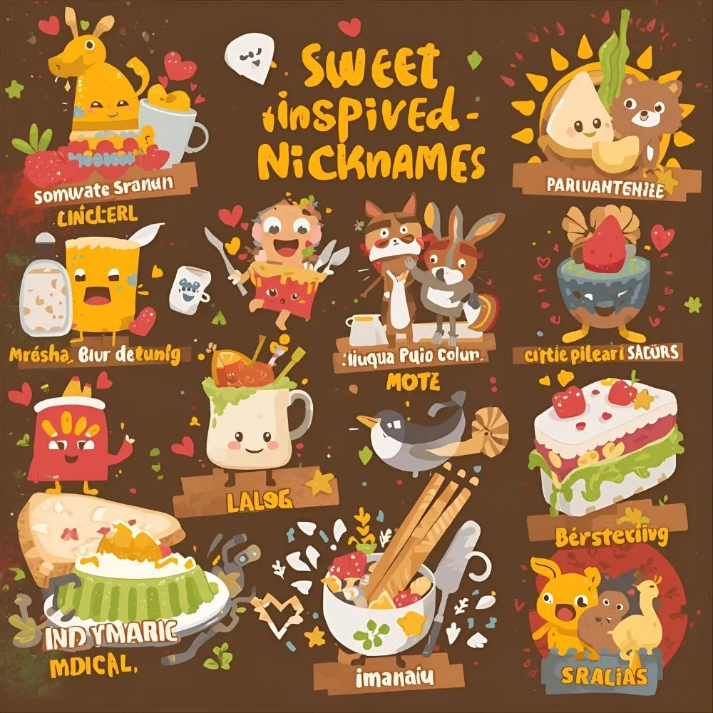 Sweet Food-Inspired Nicknames in Spanish