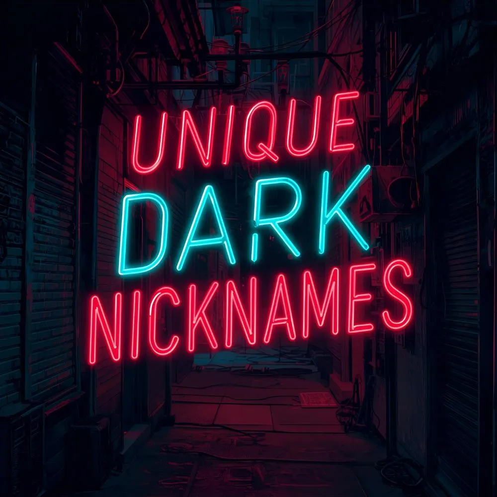 Unique Dark Nicknames