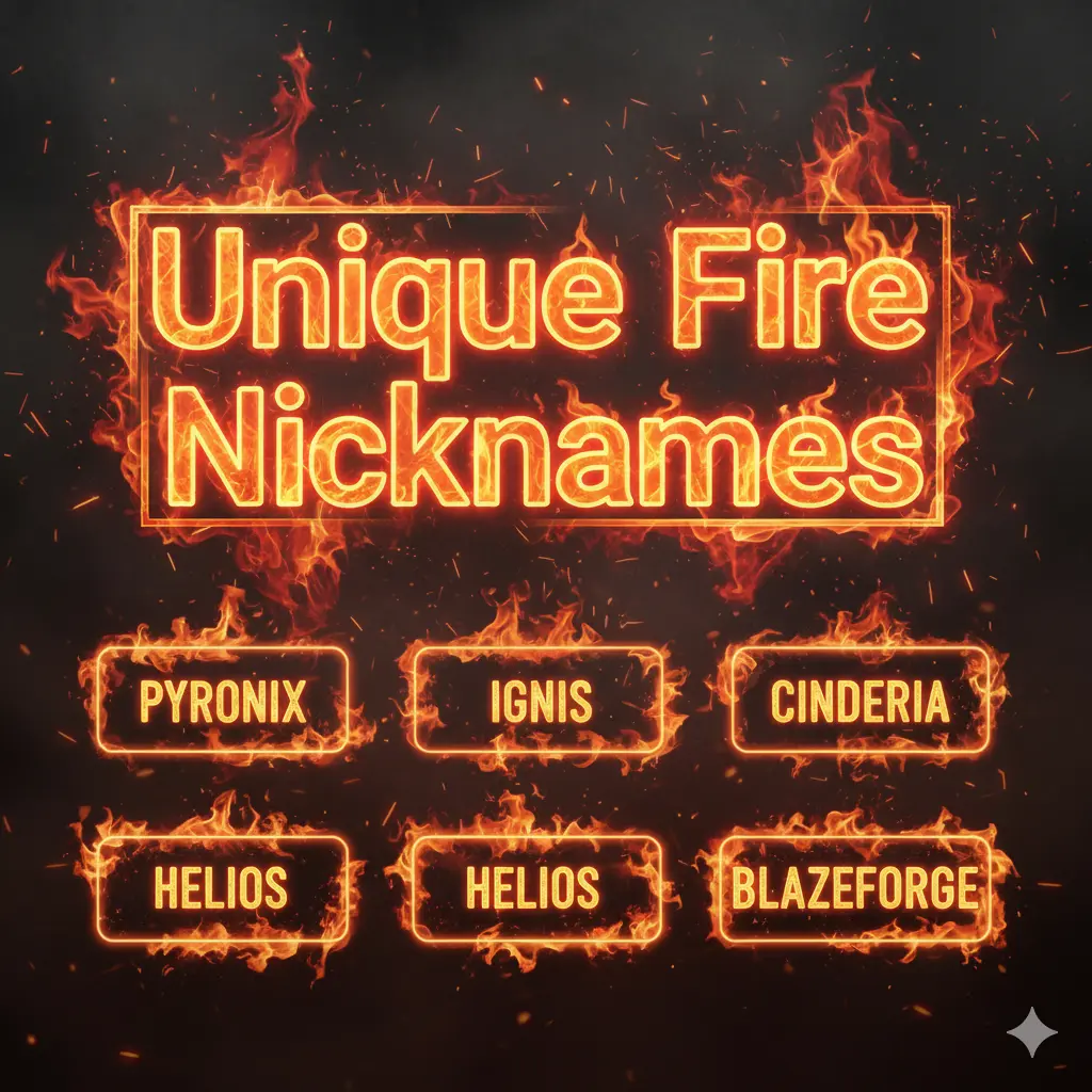 Unique Fire Nicknames