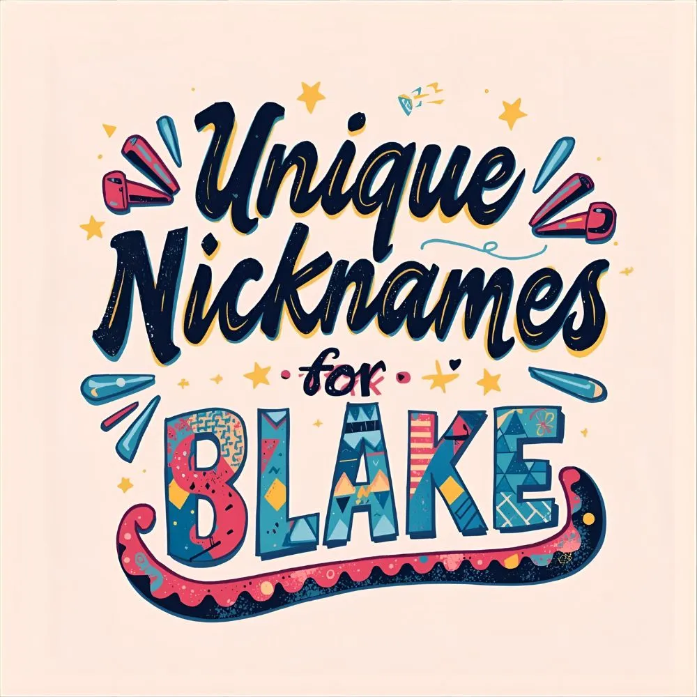 Unique Nicknames for Blake 
