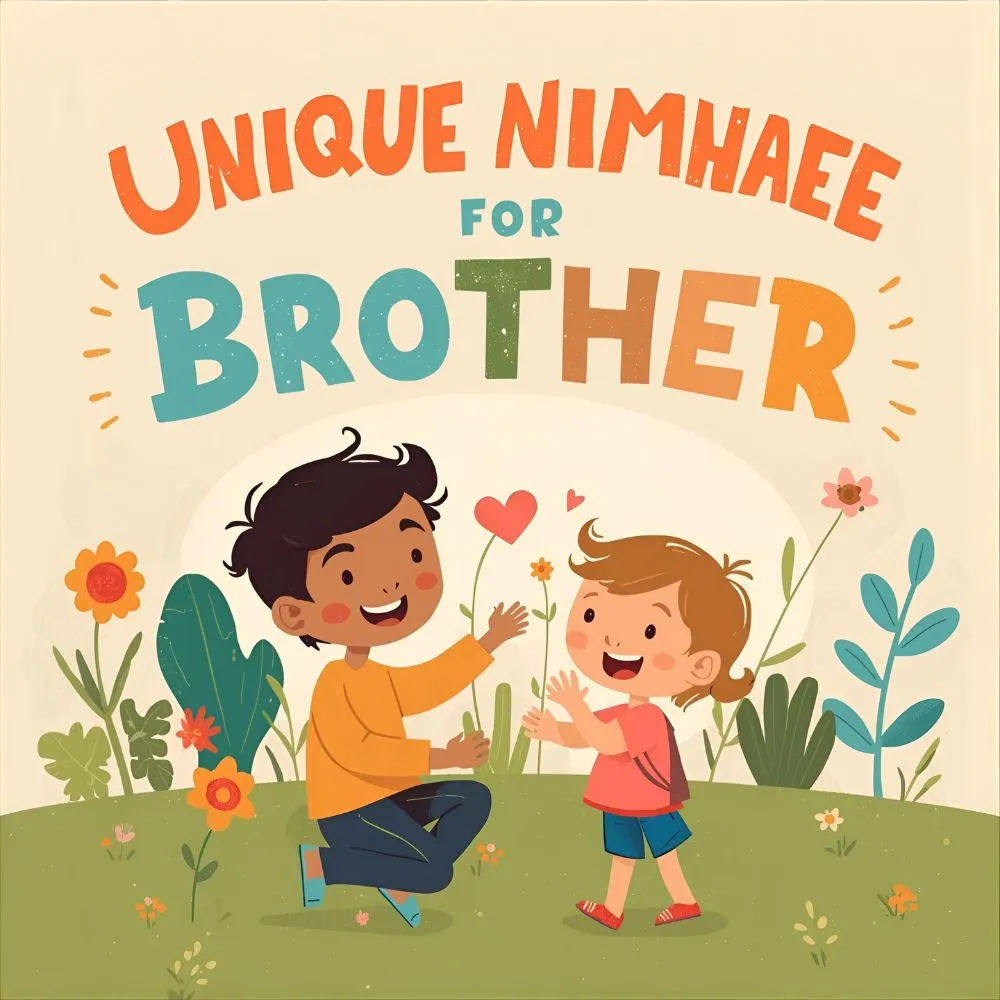 Unique Nicknames for Brother 