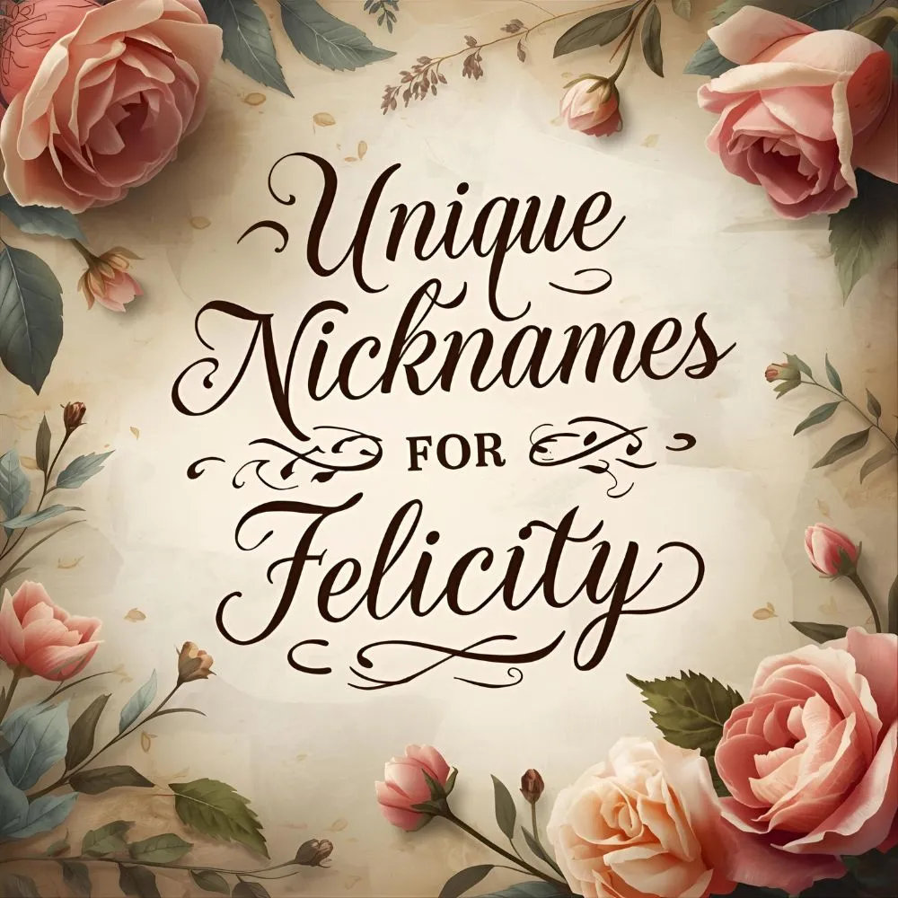 Unique Nicknames for Felicity