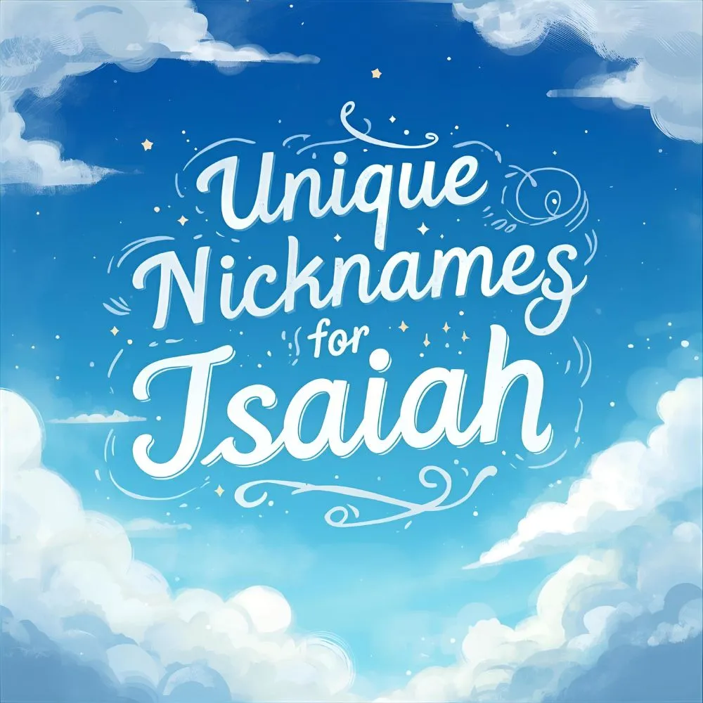 Unique Nicknames for Isaiah