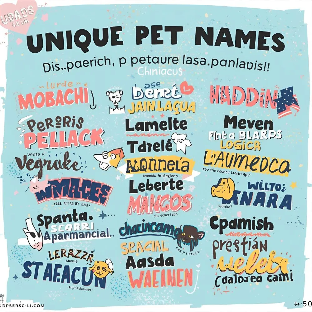 Unique Pet Names in Spanish