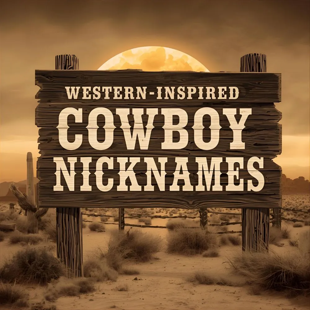 Western-Inspired Cowboy Nicknames