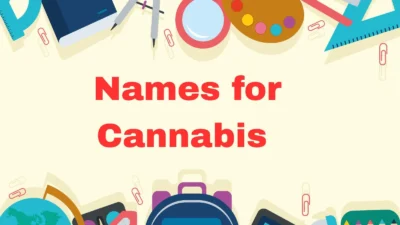 Names for Cannabis